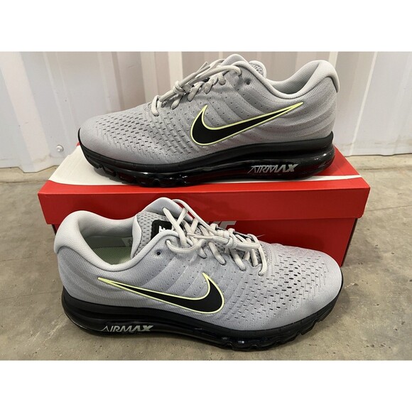 NIKE AIR MAX 2017 WOLF GREY/BLACK SIZE BRAND NEW W/BOX (849559-012) Size 10 - Picture 1 of 6